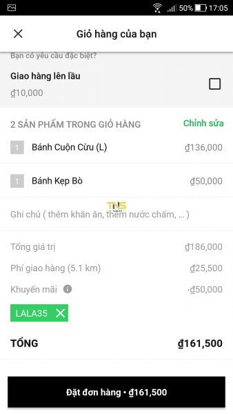 Screenshot 20180408 170552 338x600 - Dùng thử dịch vụ đặt đồ ăn LaLa: Food Delivery