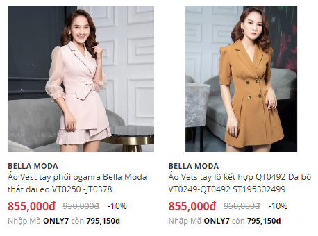 Yes24] Bella Moda Siêu Sale Cuối Năm Giảm Đến 79% - Tiendauroi
