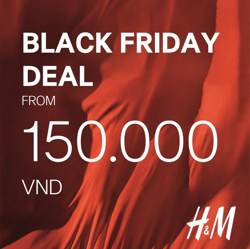 H&M Black Friday sale off 30 toàn bộ sản phẩm chỉ từ 150K TienDauRoi