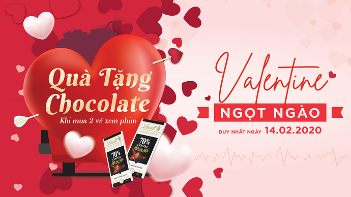 [Valentine 14.2] BHD tặng ngay chocolate khi mua 2 vé phim