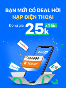 khuyến mãi nạp điện thoại zalopay