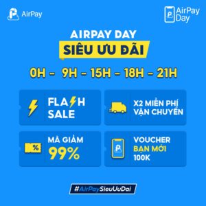 Khuyến mãi AirPay Day Shopee Tháng 8