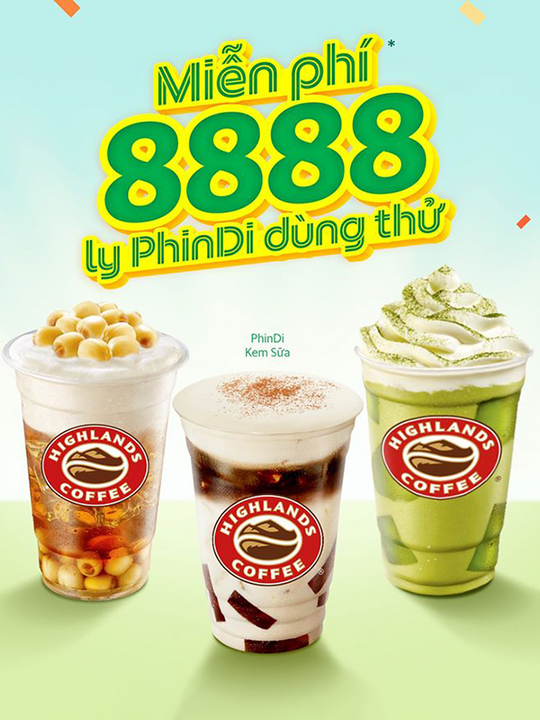 Khuyến mãi highlands grabfood