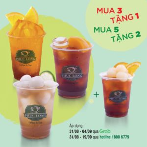 khuyến mãi phúc long grab
